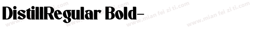 DistillRegular Bold字体转换